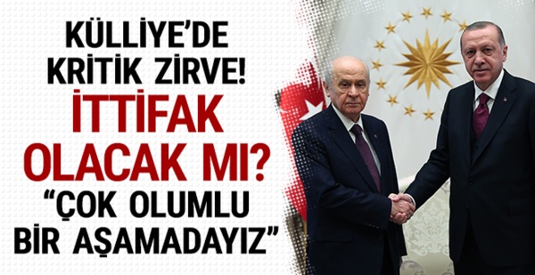 Erdoğan ve Devlet Bahçeli görüşmesi! İttifak olacak mı?