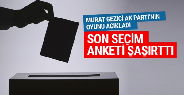 Gezici anketi sonuçları Murat Gezici'in AK Parti iddiası olay oldu