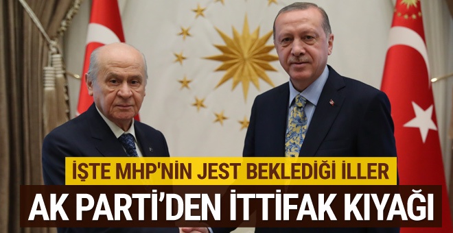 AK Parti'den MHP'ye ittifak jesti